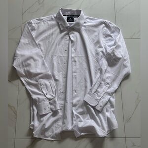 Ben Sherman Slim fit white long sleeve button up shirt size XL